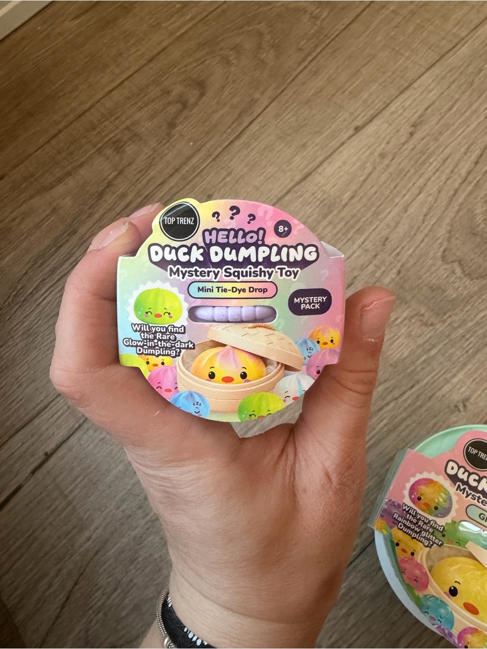 Top Trendz: Hello! Duck Dumpling Mini Tie-Dye Drop Mystery Squishy Toy - Sealed